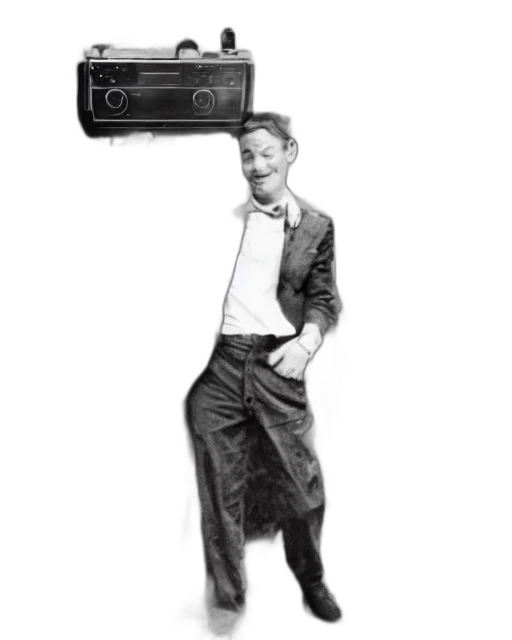 jacket, robot, staff, cartoon transparent PNG cut-out
