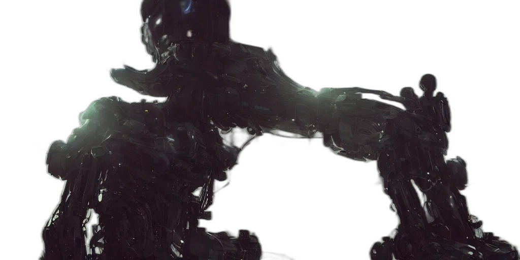robot, creature, weapon, 3d render transparent PNG cut-out