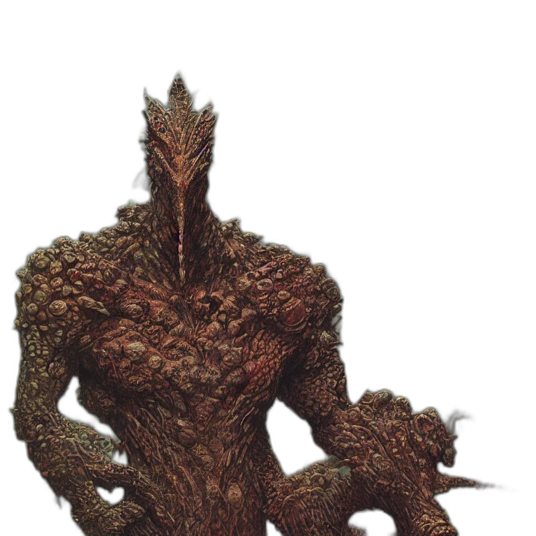 creature, staff, dragon, tree transparent PNG cut-out