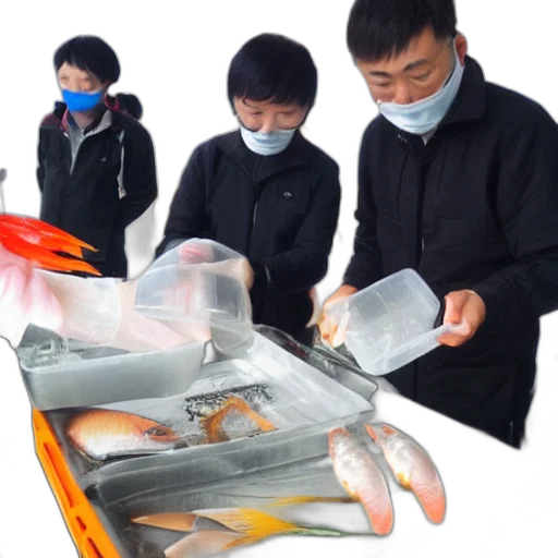 testing, fish, covid, china transparent PNG cut-out