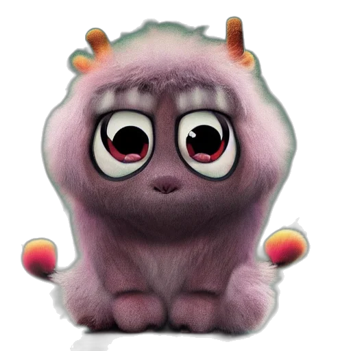 creature, animal, staff, concept art, 3d render, fantasy art, watercolor, oka transparent PNG cut-out