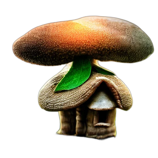 hat, building, furniture, tree, 3d render, photorealistic, concept art, fantasy art transparent PNG cut-out