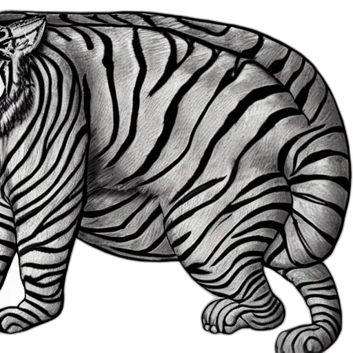 animal, creature, pencil sketch, concept art, photorealistic, cartoon, monochrome, hyperdetailed transparent PNG cut-out