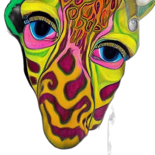 mask, face, creature, umbrella, watercolor, concept art, fantasy art, cartoon transparent PNG cut-out