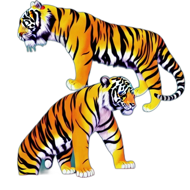 animal, 3d render, concept art, photorealistic transparent PNG cut-out