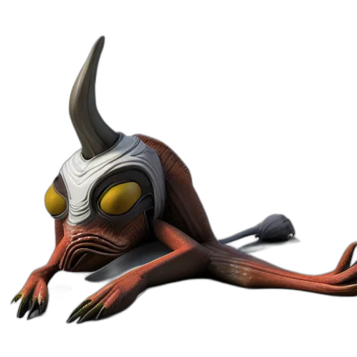 creature, animal, dragon, staff transparent PNG cut-out