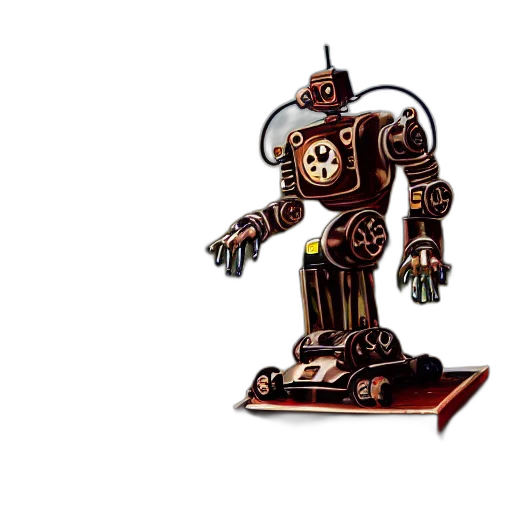 robot, weapon, concept art, pixel art transparent PNG cut-out
