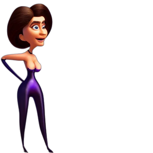 dress, 3d render, cartoon, concept art transparent PNG cut-out