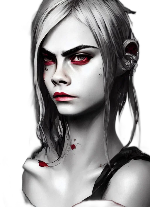 face, mask, fantasy art, comic book art transparent PNG cut-out