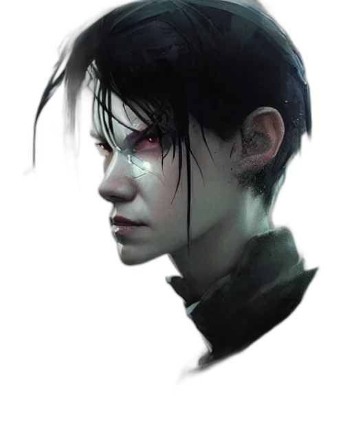 face, creature, robot, mask, concept art, cyberpunk, fantasy art, photorealistic transparent PNG cut-out