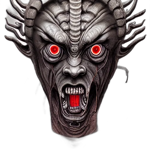 mask, face, creature, staff transparent PNG cut-out