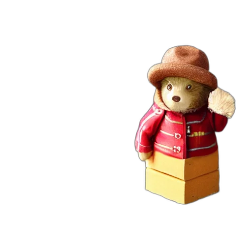 hat, 3d render, pixel art, paddington transparent PNG cut-out