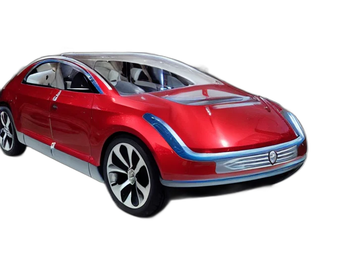 car, 3d render, concept art, self transparent PNG cut-out