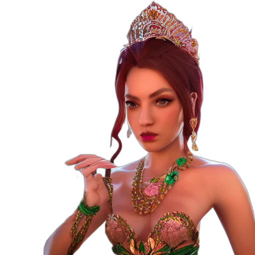 crown, jewelry, 3d render, photorealistic transparent PNG cut-out