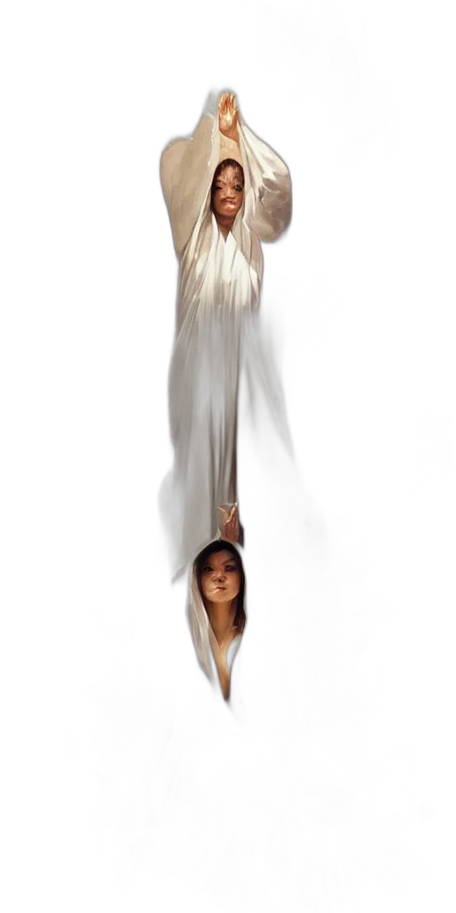 dress, staff, sword, creature transparent PNG cut-out