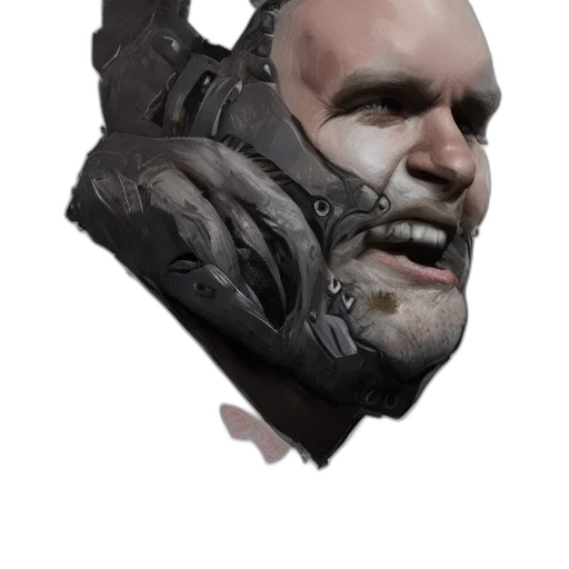 mask, face, creature, weapon transparent PNG cut-out