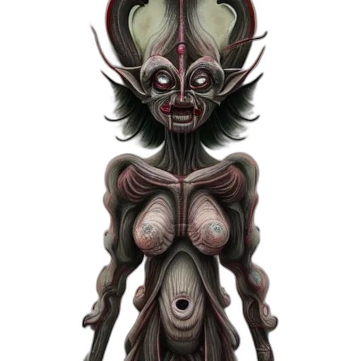 creature, mask, face, staff transparent PNG cut-out