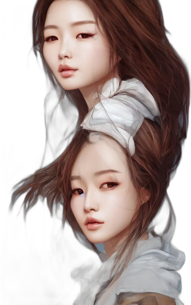 face, hair, creature, crown transparent PNG cut-out