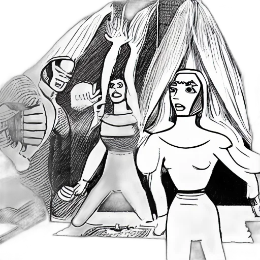 concept art, comic book art, cartoon, scene transparent PNG cut-out