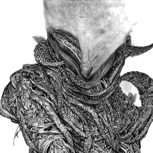 mask, dragon, creature, face transparent PNG cut-out