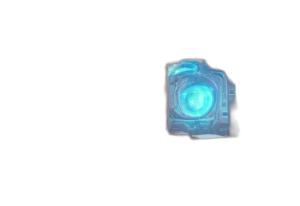jewelry, weapon, robot, crown, 3d render, vaporwave, concept art, outer space transparent PNG cut-out