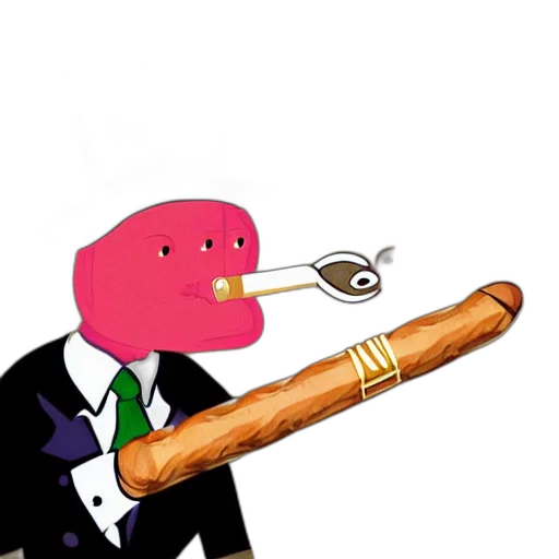 staff, weapon, animal, food, concept art, cartoon, pixel art, vaporwave transparent PNG cut-out