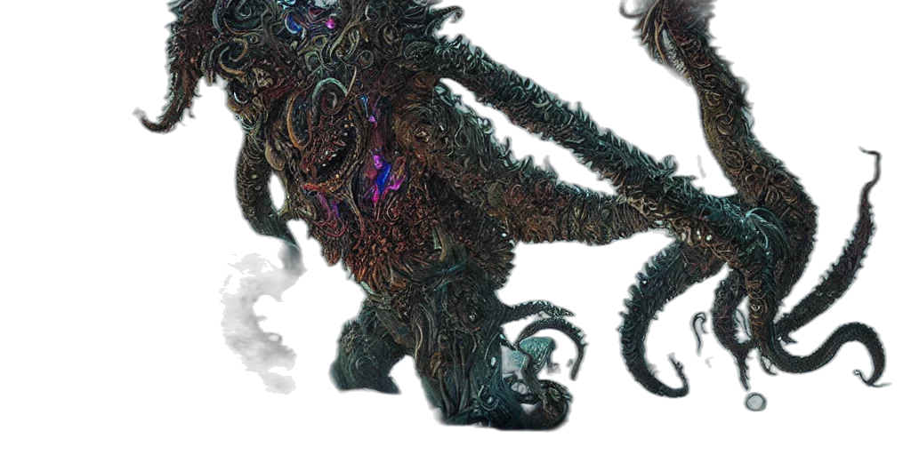 creature, dragon, staff, concept art transparent PNG cut-out