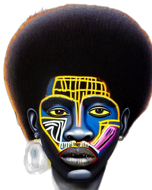 crown, mask, face, hair transparent PNG cut-out