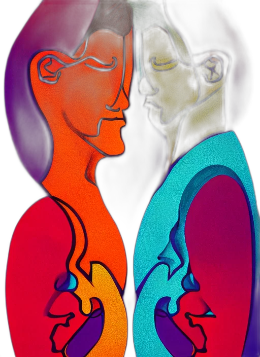 mask, face, watercolor, concept art, cartoon, colorful, red, color transparent PNG cut-out