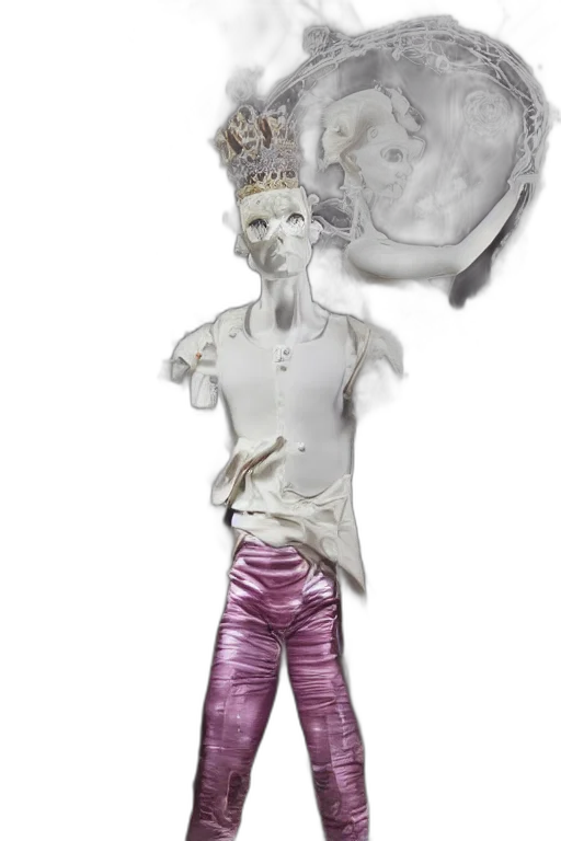 crown, jewelry, staff, 3d render, concept art, fantasy art, cartoon, full transparent PNG cut-out