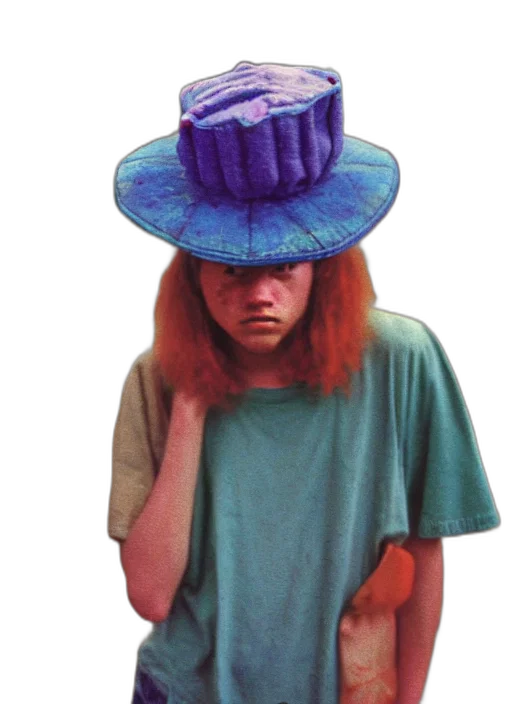 hat, crown, jacket, mask, vaporwave, photorealistic, concept art, watercolor transparent PNG cut-out