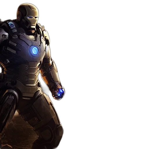 robot, concept art, 3d render, comic book art transparent PNG cut-out