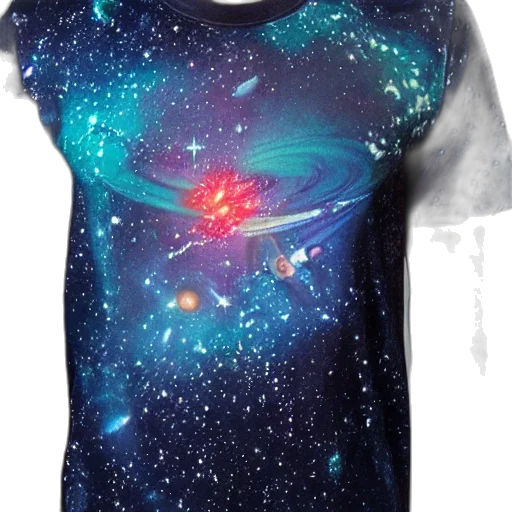 dress, outer space, photo, shirt, cool, galactic, print, chest transparent PNG cut-out