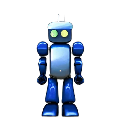 robot, staff, 3d render, concept art transparent PNG cut-out