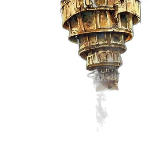 bottle, building, weapon, concept art transparent PNG cut-out