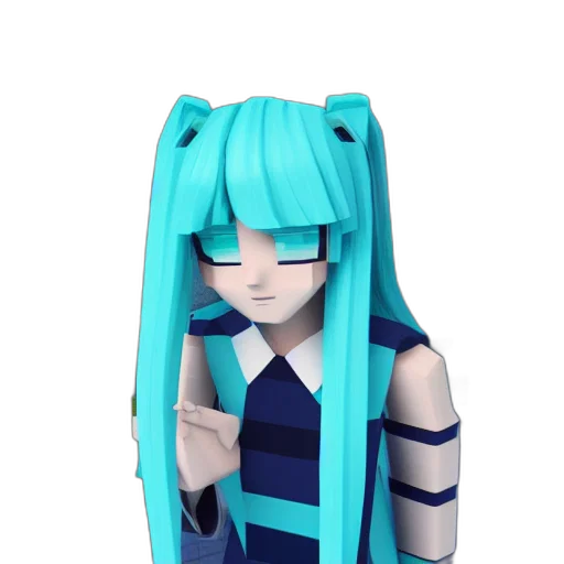 robot, mask, staff, creature, 3d render, anime, vaporwave, pixel art transparent PNG cut-out