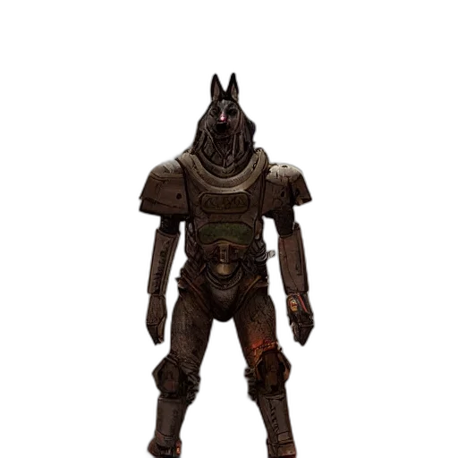 mask, robot, staff, creature transparent PNG cut-out