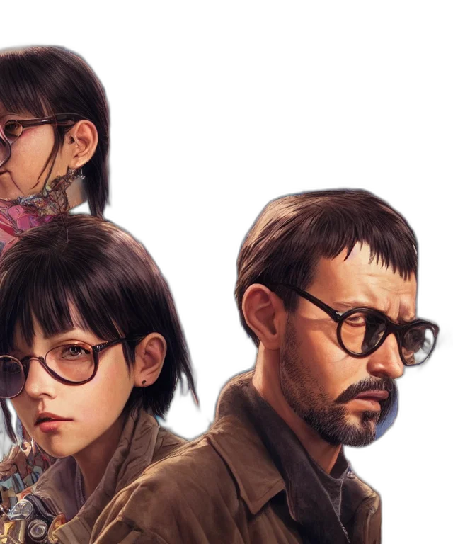 comic book art, concept art, photorealistic, cyberpunk transparent PNG cut-out