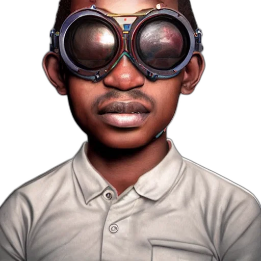 face, mask, staff, robot, photorealistic, concept art, 3d render, cartoon transparent PNG cut-out