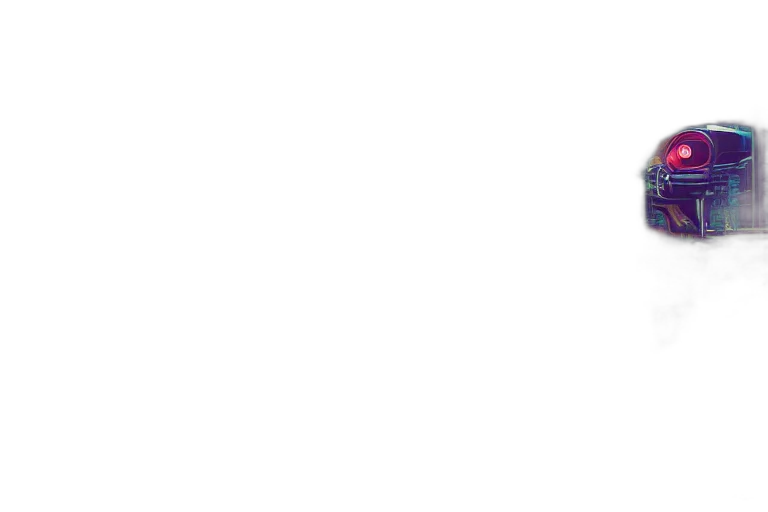 psychedelic, cyberpunk, city, edge transparent PNG cut-out