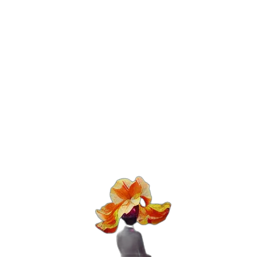 flower, hat, crown, animal, concept art, 3d render, pixel art, photorealistic transparent PNG cut-out