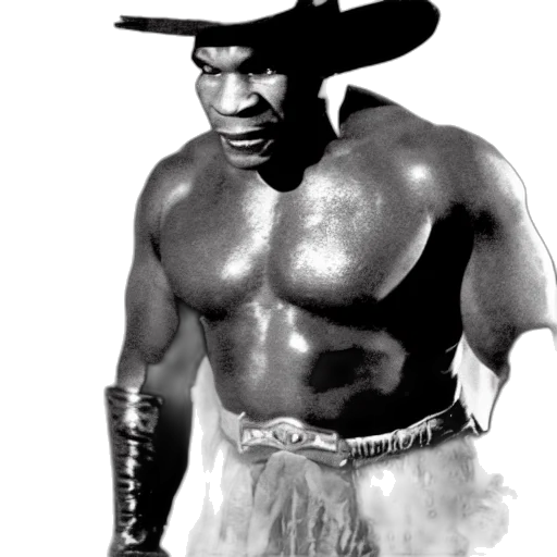 hat, mike, tyson, dracula, film, black, white transparent PNG cut-out