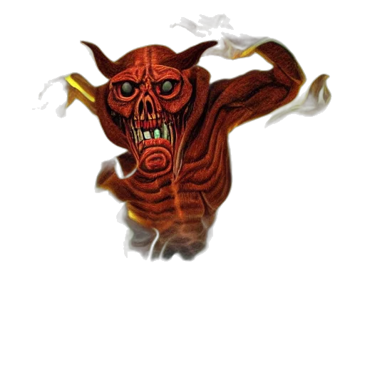mask, creature, staff, face, concept art, 3d render, pixel art, fantasy art transparent PNG cut-out