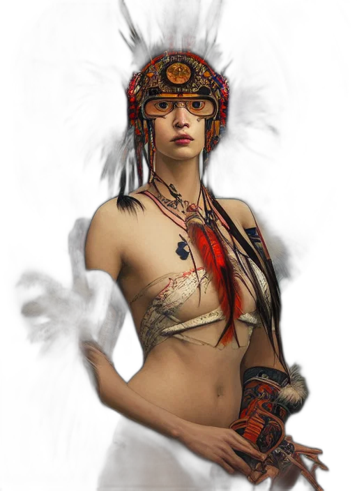jewelry, staff, mask, crown, fantasy art, concept art, photorealistic, 3d render transparent PNG cut-out