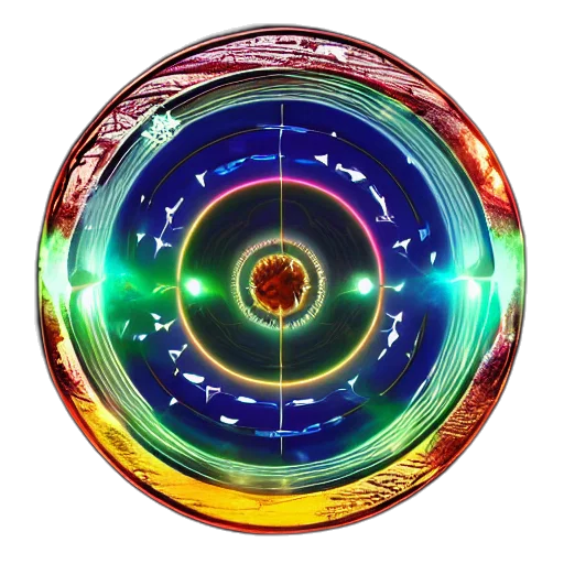 jewelry, staff, concept art, 3d render, fantasy art, outer space, arcane, circle transparent PNG cut-out