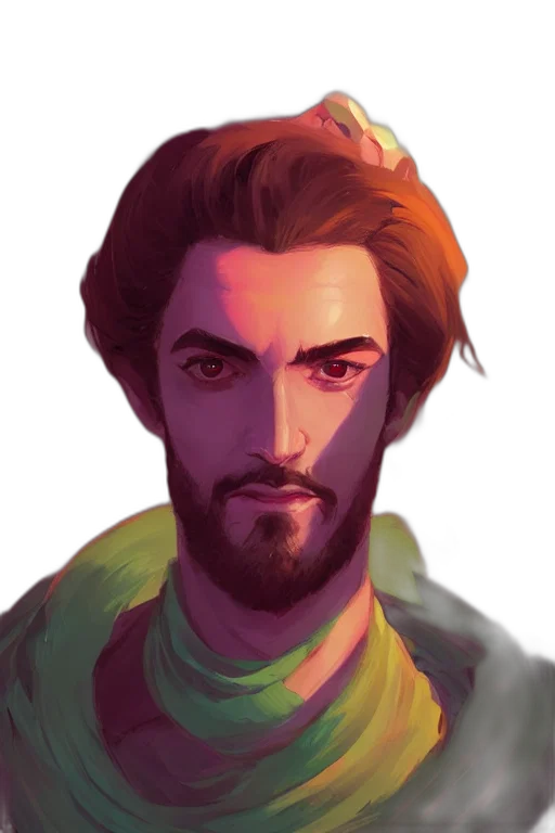 face, fantasy art, concept art, pixel art, photorealistic, green, neon, colorful transparent PNG cut-out