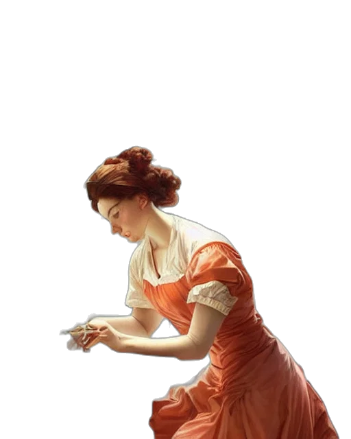 dress, staff, jewelry, food transparent PNG cut-out