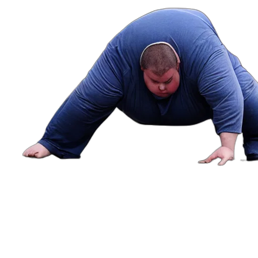 creature, animal, food, jacket, concept art, photorealistic, obese, man transparent PNG cut-out