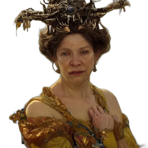 crown, jewelry, dress, mask, concept art, photorealistic, fantasy art, fire transparent PNG cut-out