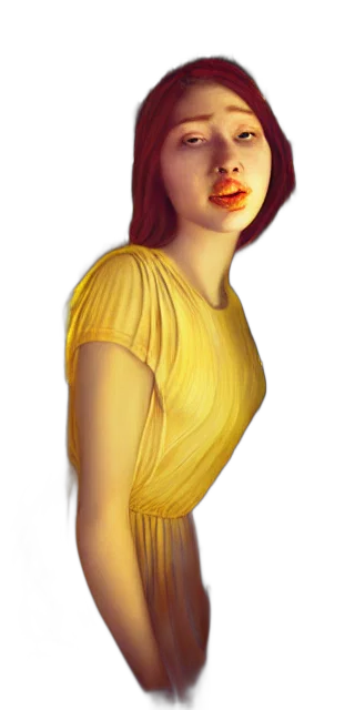 dress, staff, face, jewelry, photorealistic, 3d render, concept art, fantasy art transparent PNG cut-out